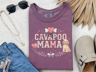 Comfort Colors Cavapoo Mama doodle dog shirt - photo 5