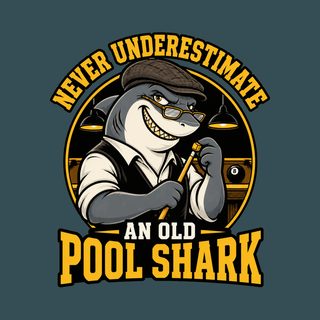 Old Pool Shark Flat Cap Billiard Shirt Funny Pool Player Gift