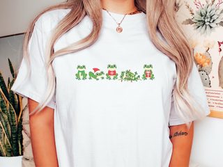 Sir Froggy Christmas Lineup funny shirt - photo 1