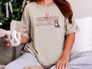 Bernedoodle Mama Heart Dog Bone Crest doodle dog shirt - photo 8