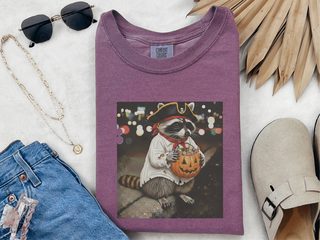 Raccoon Pirate Halloween Candy Bucket funny shirt - photo 6