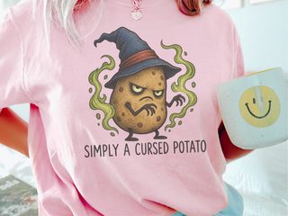 Cursed Potato Wizard Character funny shirt - photo 1