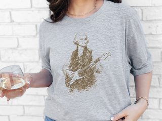 Thomas Jefferson Electric Guitar Vintage Portrait funny shirt - photo 3