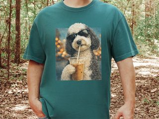 Comfort Colors Sheepadoodle Iced Coffee Cool Dog doodle dog shirt - photo 6