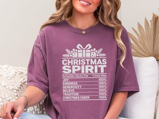 Christmas Spirit Nutrition Label3 funny shirt - photo 7