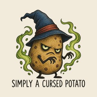 Cursed Potato Wizard Character T Shirt Funny Weirdcore Potato Gift