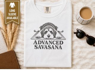 Schnoodle Advanced Savasana Yoga doodle dog shirt - photo 1