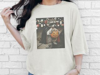 Raccoon Dracula Halloween Candy Bucket funny shirt - photo 7