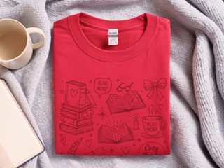 Cozy Reads Books Coffee and Cats funny shirt - photo 6