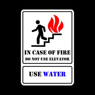 Fire Safety Humor Tee. Elevator Joke. Firefighter Gift Shirt.