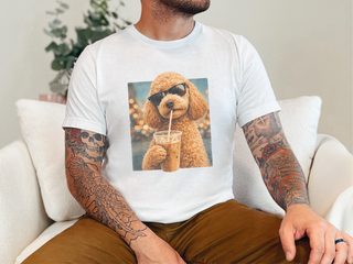 Labradoodle Iced Coffee Cool Dog doodle dog shirt - photo 1