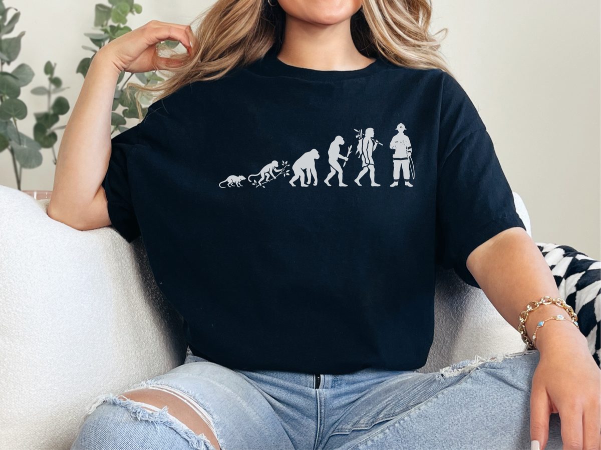 Evolution Of A Firefighter T-Shirt First Responder Gift Fire