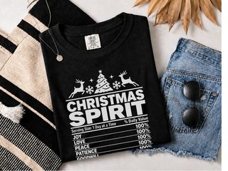 Christmas Spirit Nutrition Label5 funny shirt - photo 3