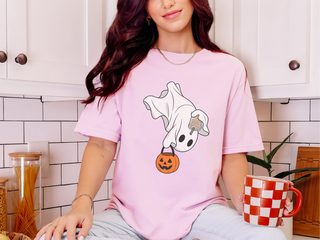 Flying Ghost Coffee Pumpkin Bucket funny shirt - photo 6
