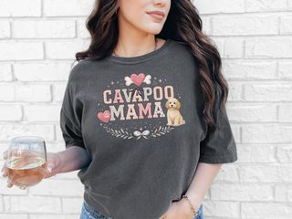 Comfort Colors Cavapoo Mama doodle dog shirt - photo 3