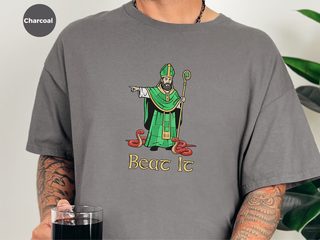 Beat It St. Patrick Kicking Out Snakes funny shirt - photo 2