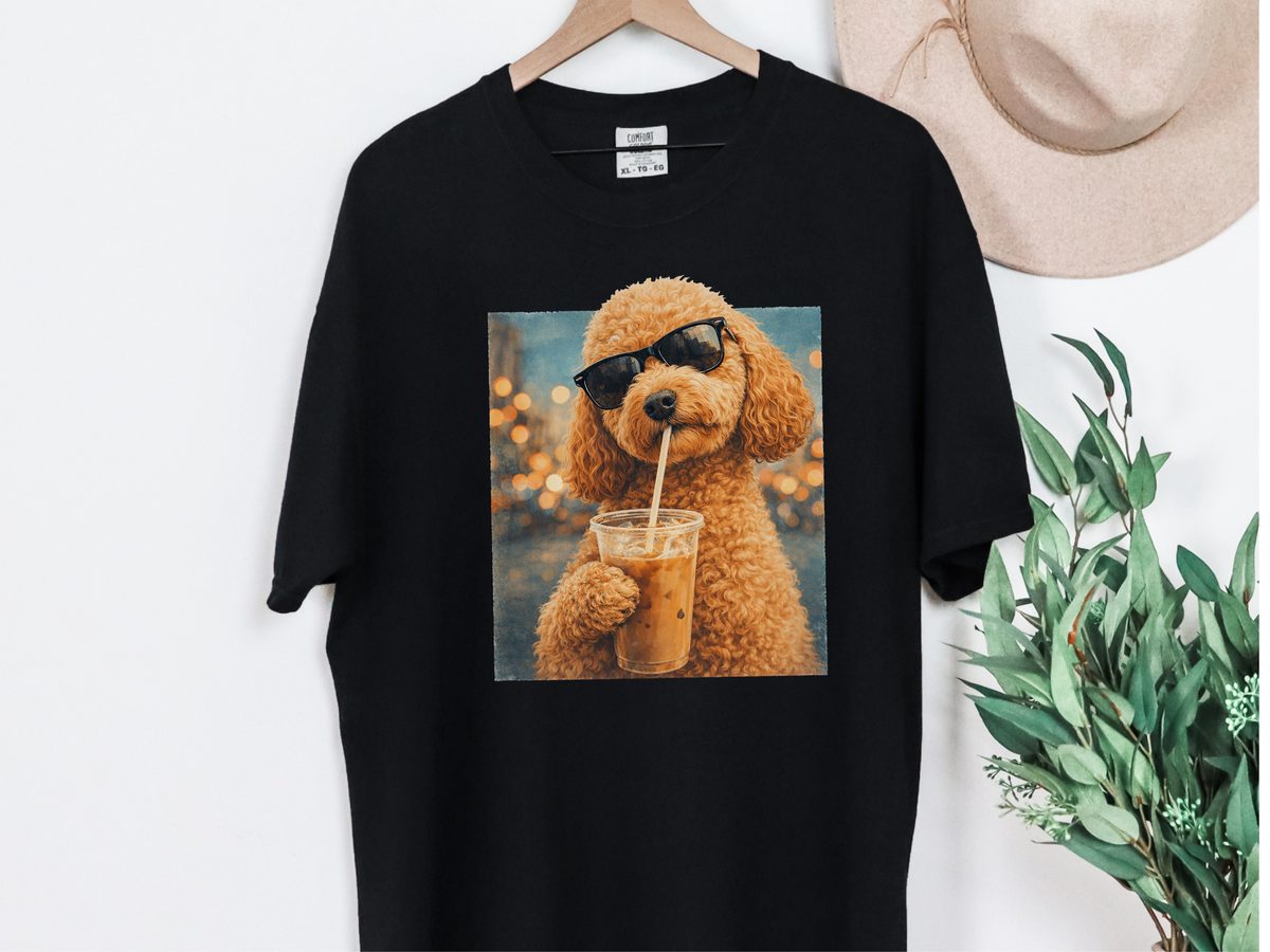 Comfort Colors Cockapoo Iced Coffee Cool Dog T-Shirt Gift for Pet