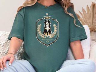 Comfort Colors Bernedoodle Royal Crest doodle dog shirt - photo 6