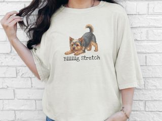 Yorkie Big Stretch doodle dog shirt - photo 7