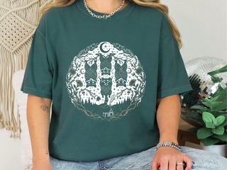Raccoon Tree Branches Moon funny shirt - photo 6