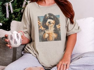 Bernedoodle Iced Coffee Cool Dog doodle dog shirt - photo 8