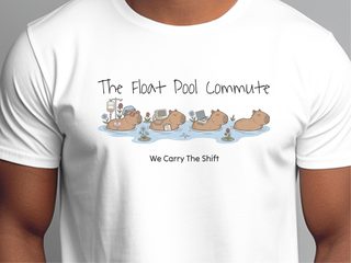 The Float Pool Commute funny shirt - photo 1