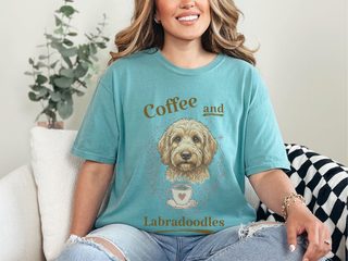 Coffee And Labradoodles doodle dog shirt - photo 8