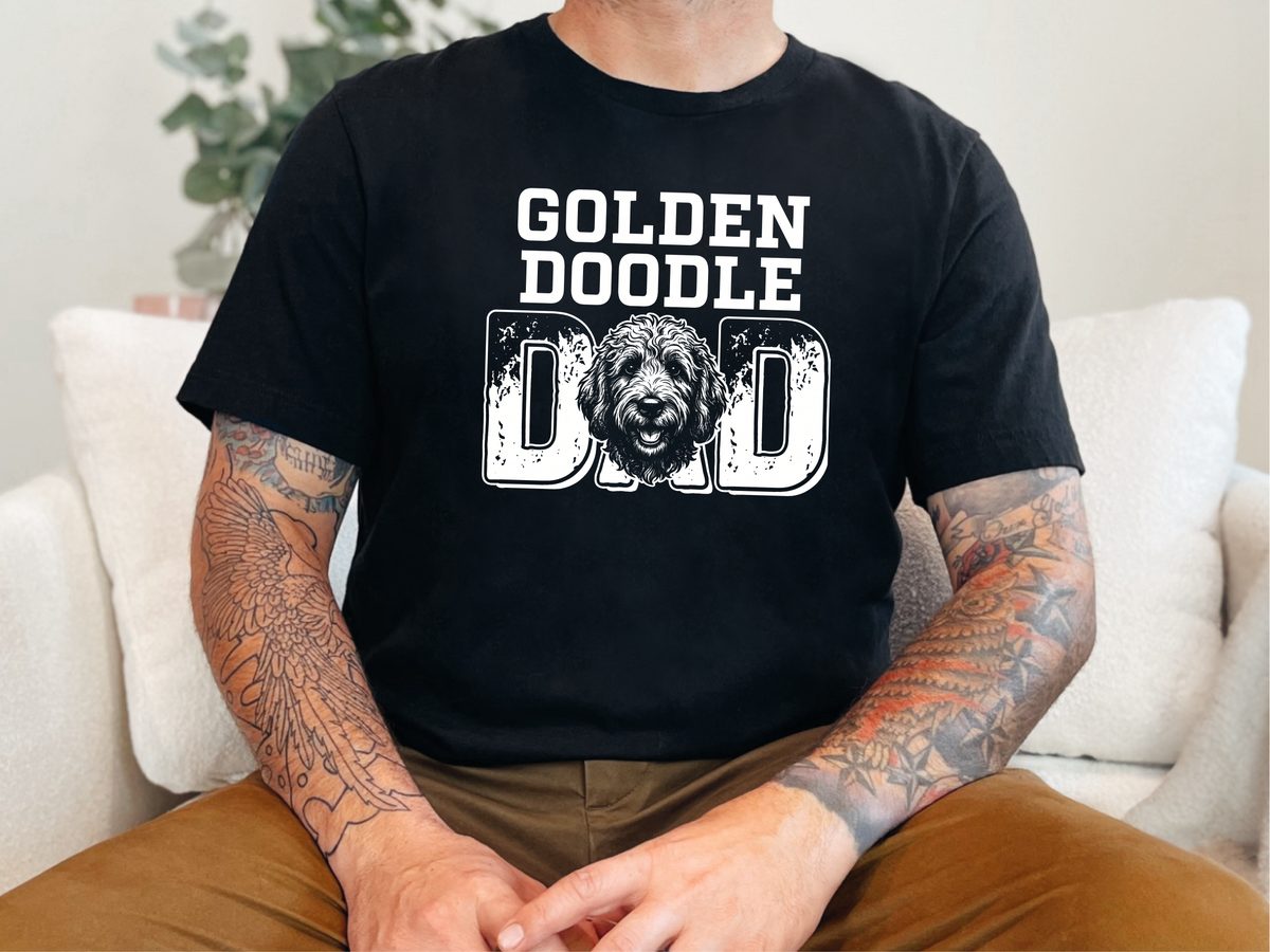 Golden Doodle Dad Shirt - Funny Goldendoodle Dog Lover Tee Gift