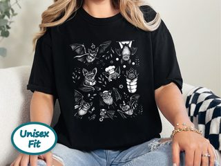 Cute Bat Illustration Fun Activities funny shirt - photo 3