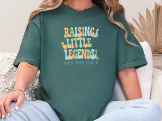 Raising Little Legends Boy Mom Club funny shirt - photo 6