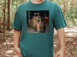 Cool Capybara Iced Coffee funny shirt - photo 8