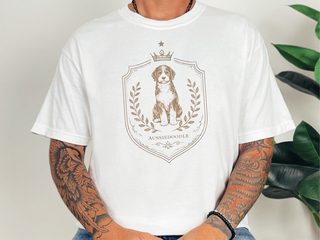 Comfort Colors Aussiedoodle Royal Crest doodle dog shirt - photo 1