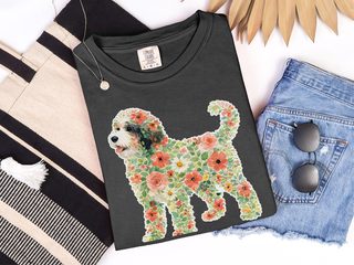 Comfort Colors Bernedoodle Floral Silhouette - photo 3