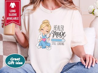 Chibi Nurse Healer Mode Loading funny shirt - photo 8