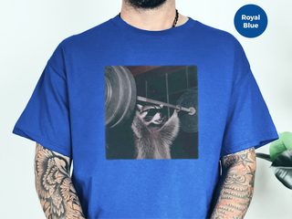 Raccoon Bodybuilding funny shirt - photo 5