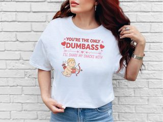 Cupid You’re The Only Dumbass I’ll Share My Snacks With funny shirt - photo 1