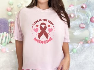 Blood Cancer Love Is The Best Medicine funny shirt - photo 3