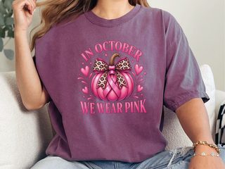 Pink Pumpkin Leopard Bow Ribbon funny shirt - photo 6