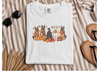 German Shepherd Autumn Fun doodle dog shirt - photo 2