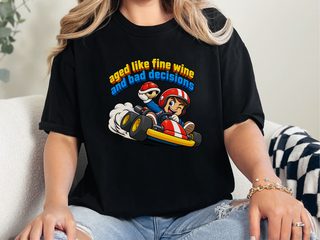 Kart Racer Bad Decisions funny shirt - photo 3