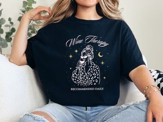Wine Therapy Recommended Daily funny shirt - photo 2