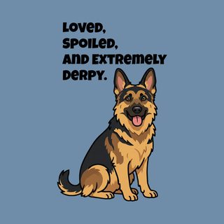 Derpy German Shepherd GSD Mom Shirt Comfort Colors Dog Lover Gift