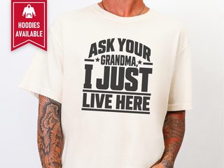 Ask Your Grandma Star Typography funny shirt - photo 8