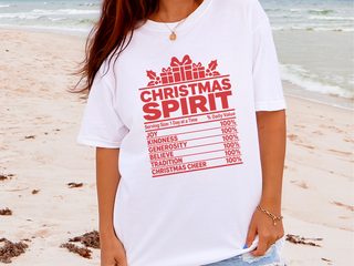 Christmas Spirit Nutrition Label2 funny shirt - photo 3