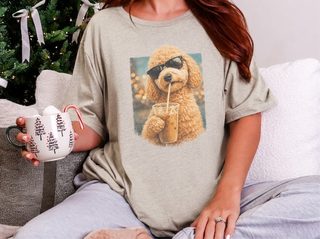 Goldendoodle Iced Coffee Cool Dog doodle dog shirt - photo 8