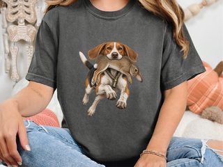 Beagle Hunting Wild Rabbit doodle dog shirt - photo 4