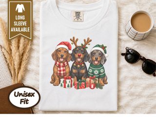 Christmas Dachshund Dogs Trio doodle dog shirt - photo 1