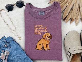 Loved, Spoiled & Extremely Fluffy doodle dog shirt - photo 5