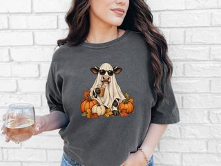 Ghost Cow Iced Coffee Pumpkin funny shirt - photo 7