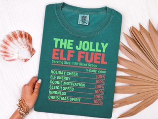 Jolly Elf Fuel Nutrition Label2 funny shirt - photo 8